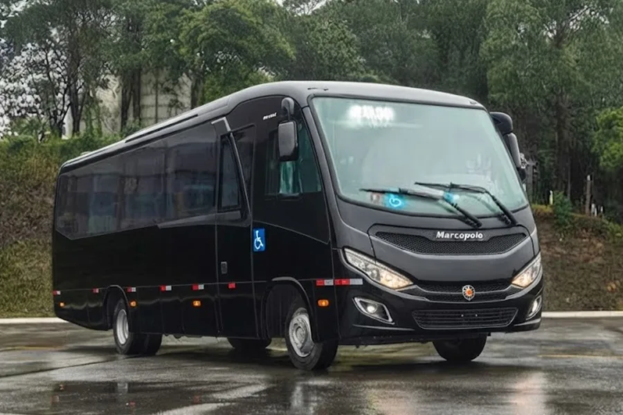Micro-ônibus da frota JADE